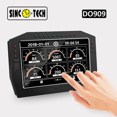 calidad DO909 12v 7 indicador del tablero de instrumentos de las carreras de coches del LCD 9VDC de la pulgada fábrica